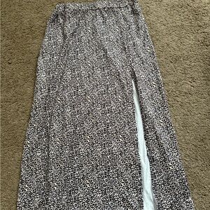 Leopard Print Maxi Skirt